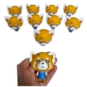 Lot of Eight Sanrio Kidrobot Aggretsuko Retsuko Annoyed Vinyl Figures